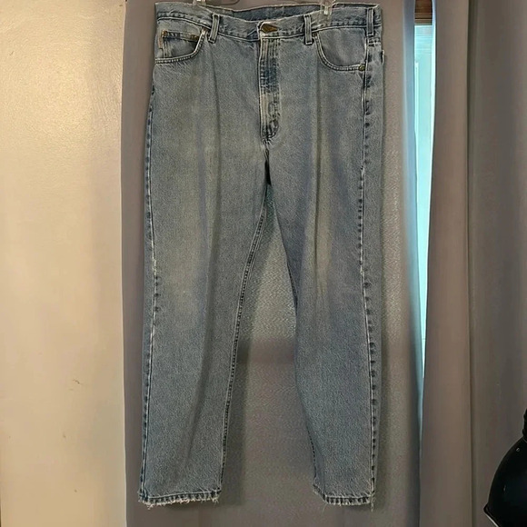 Carhartt workwear traditional fit light wash jeans size Men’s 40 x 30 - Picture 1 of 4